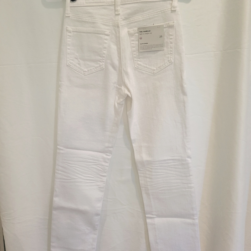 NWT,  AG Jeans (Adriano Goldschmied) The Isabelle White Jeans Size 25